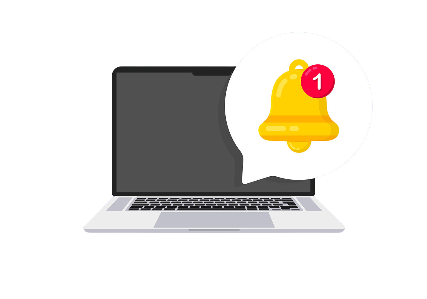 Laptop Alert Notification